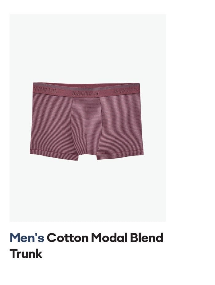 Men's Cotton Modal Blend Trunk