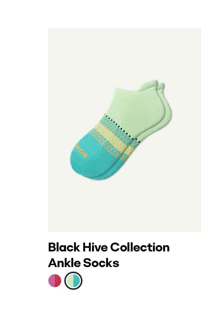 Black Hive Collection Ankle Socks