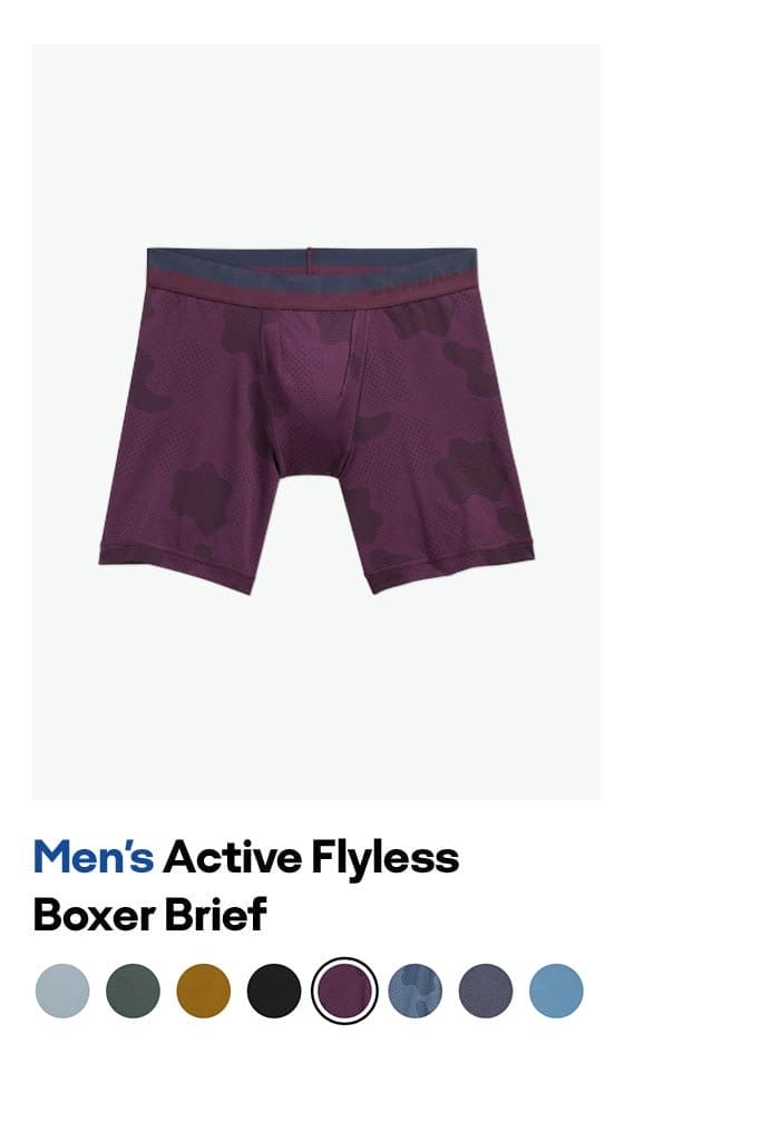 Men's Active Flyless Boxer Brief