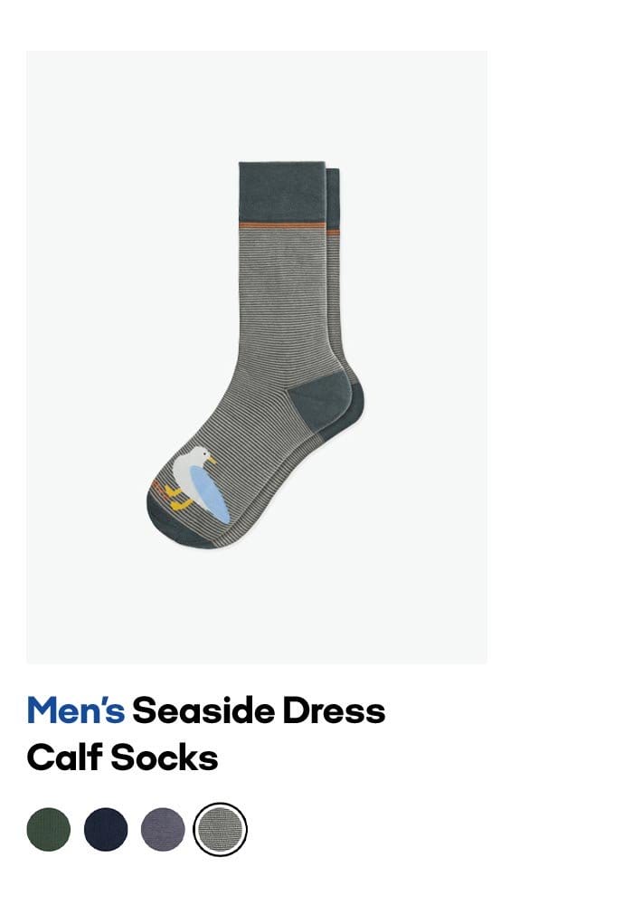 Men's Seaside Dress Calf Socks