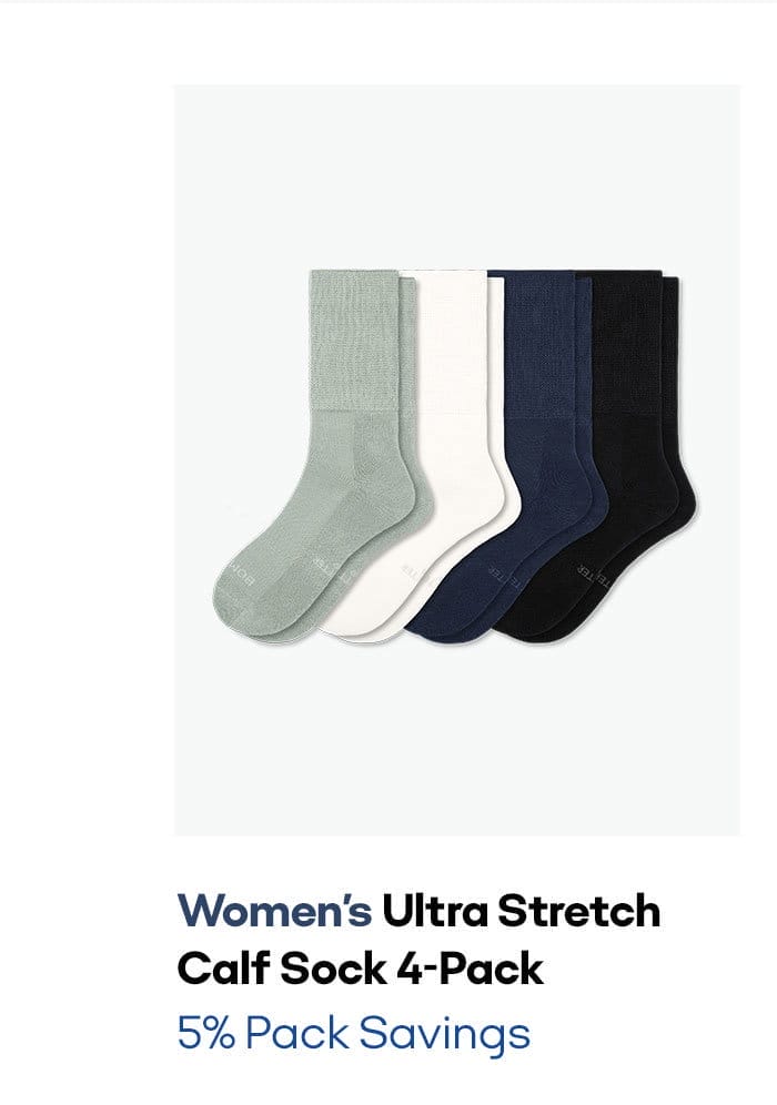 Women's Ultra Stretch Calf Sock 4-Pack 5% Pack Savings