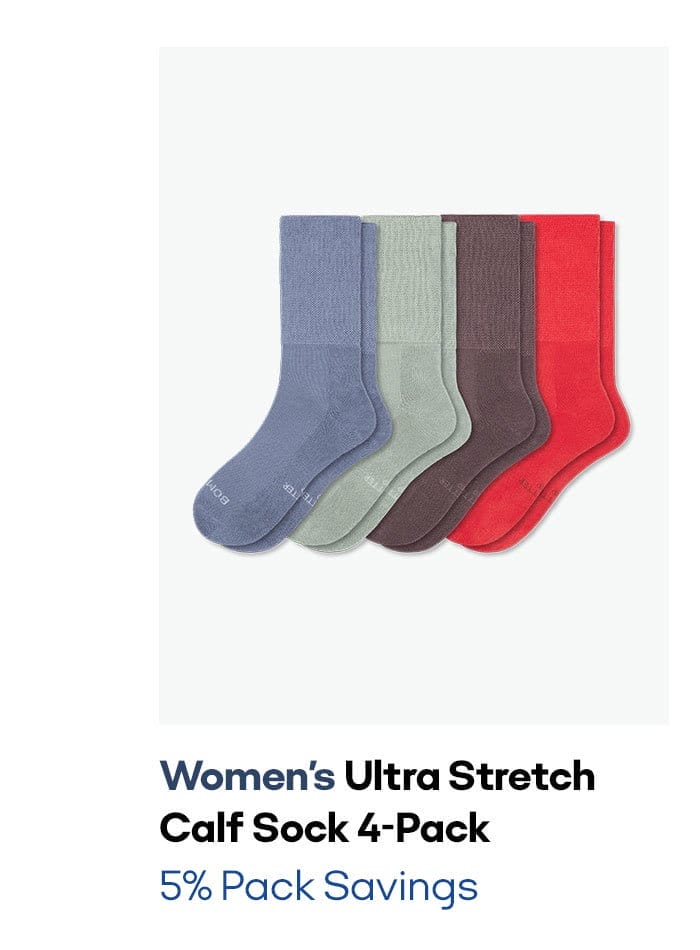 Women's Ultra Stretch Calf Sock 4-Pack 5% Pack Savings