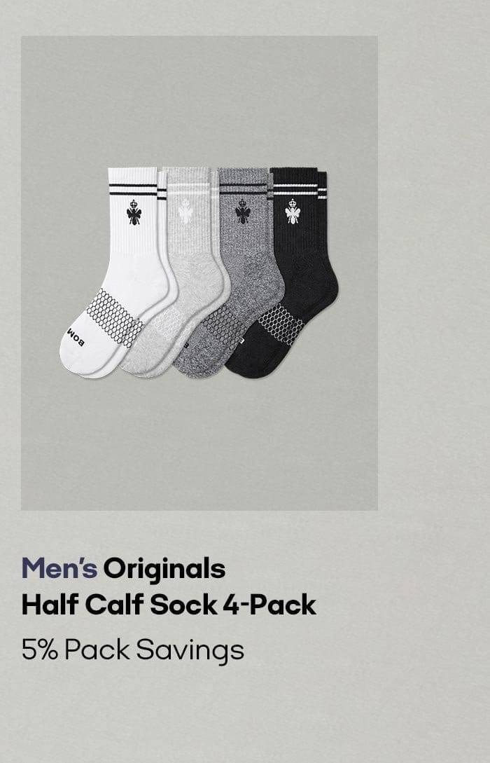 Men's Originals Half Calf Sock 4-Pack 5% Pack Savings