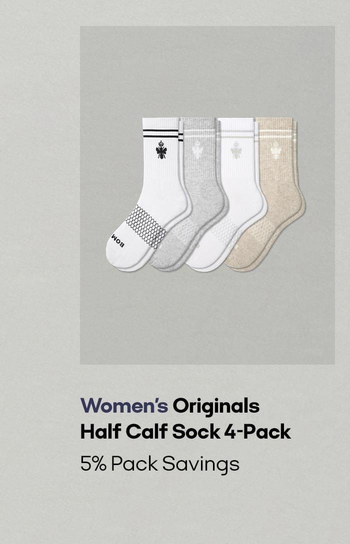 Women's Originals Half Calf Sock 4-Pack 5% Pack Savings