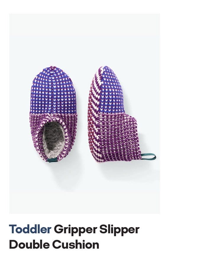 Toddler Gripper Slipper Double Cushion