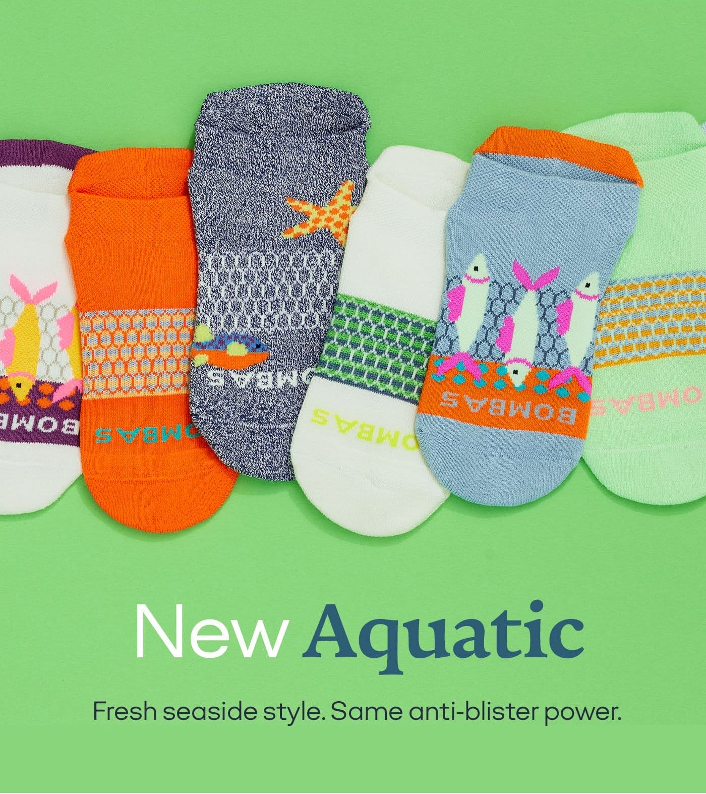 New Aquatic | Fresh seaside style. Same anti-blister power.