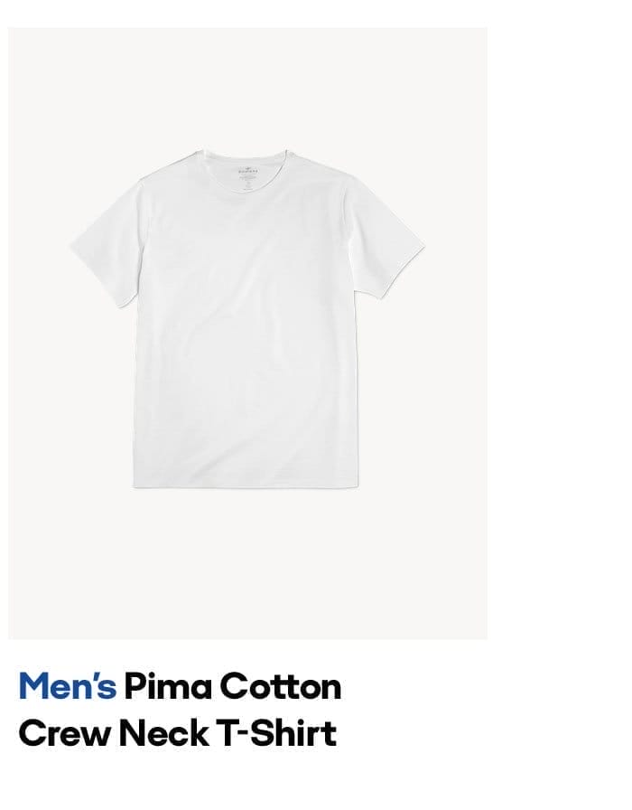 Men's Pima Cotton Crew Neck T-shirt