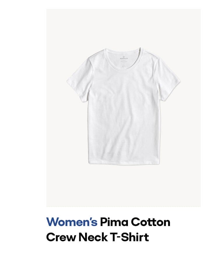 Women's Pima Cotton Crew Neck T-Shirt