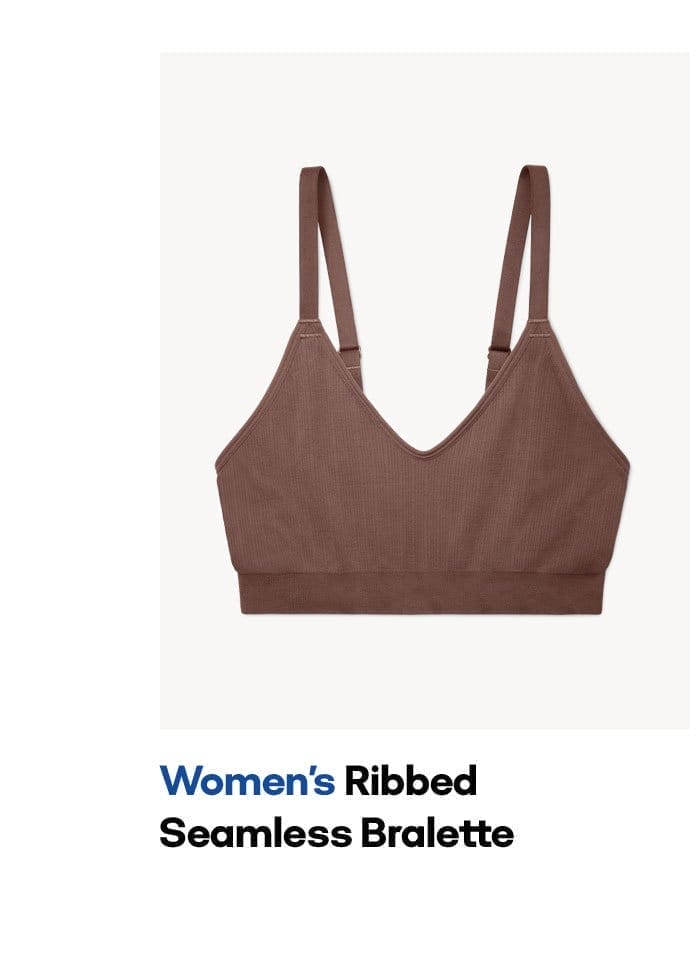 Women's Ribbed Seamless Bralette