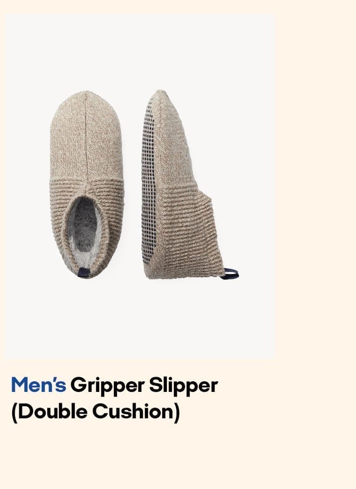 Men's Gripper Slipper (Double Cushion)