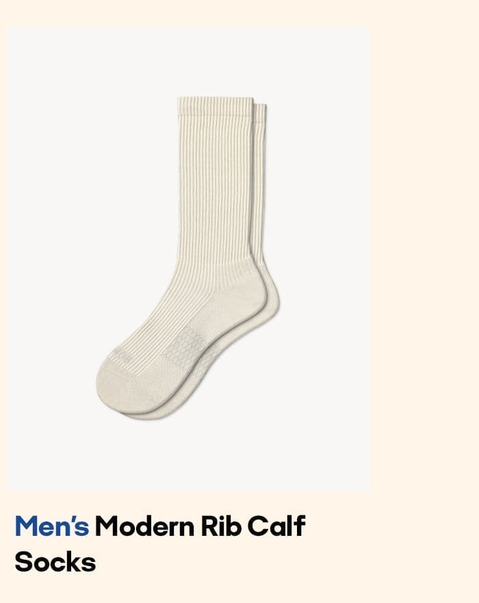 Men's Modern Rib Calf Socks