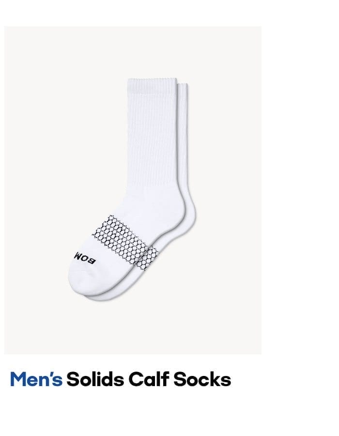 Men's Solids Calf Socks