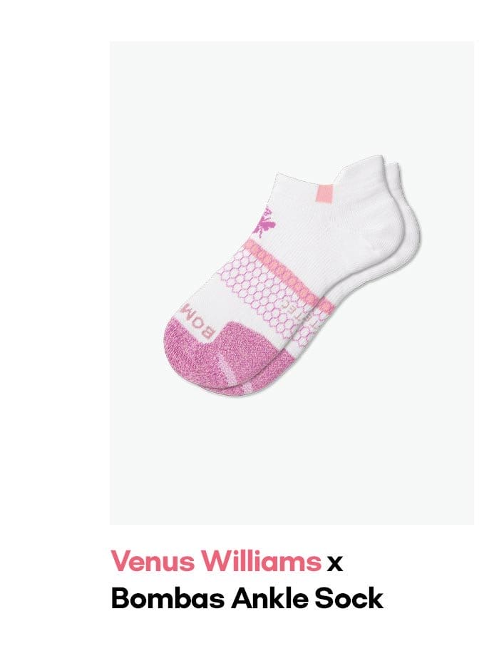 Venus Williams x Bombas Ankle Sock