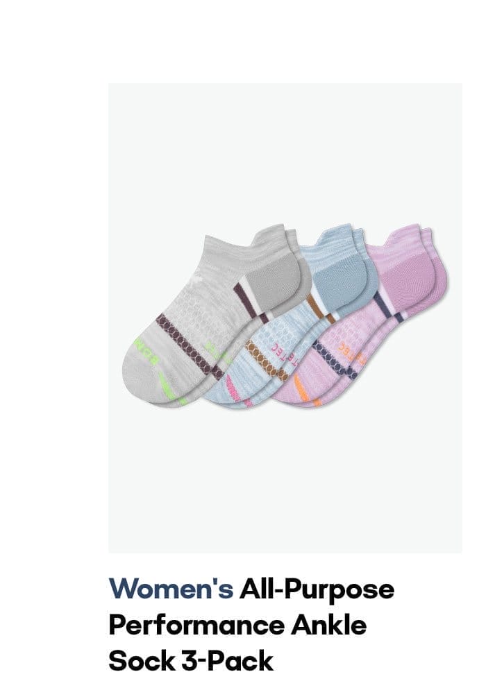 Women's All-Purpose Performance Ankle Sock 3-Pack