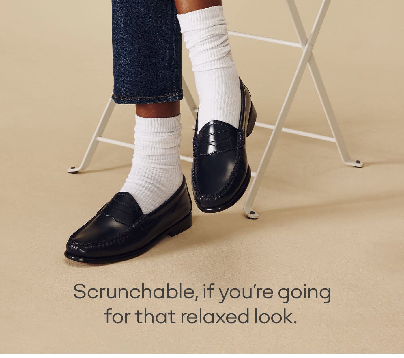 SCRUNCHABLE, IF YOU'RE GOING FOR THAT RELAXED LOOK. 