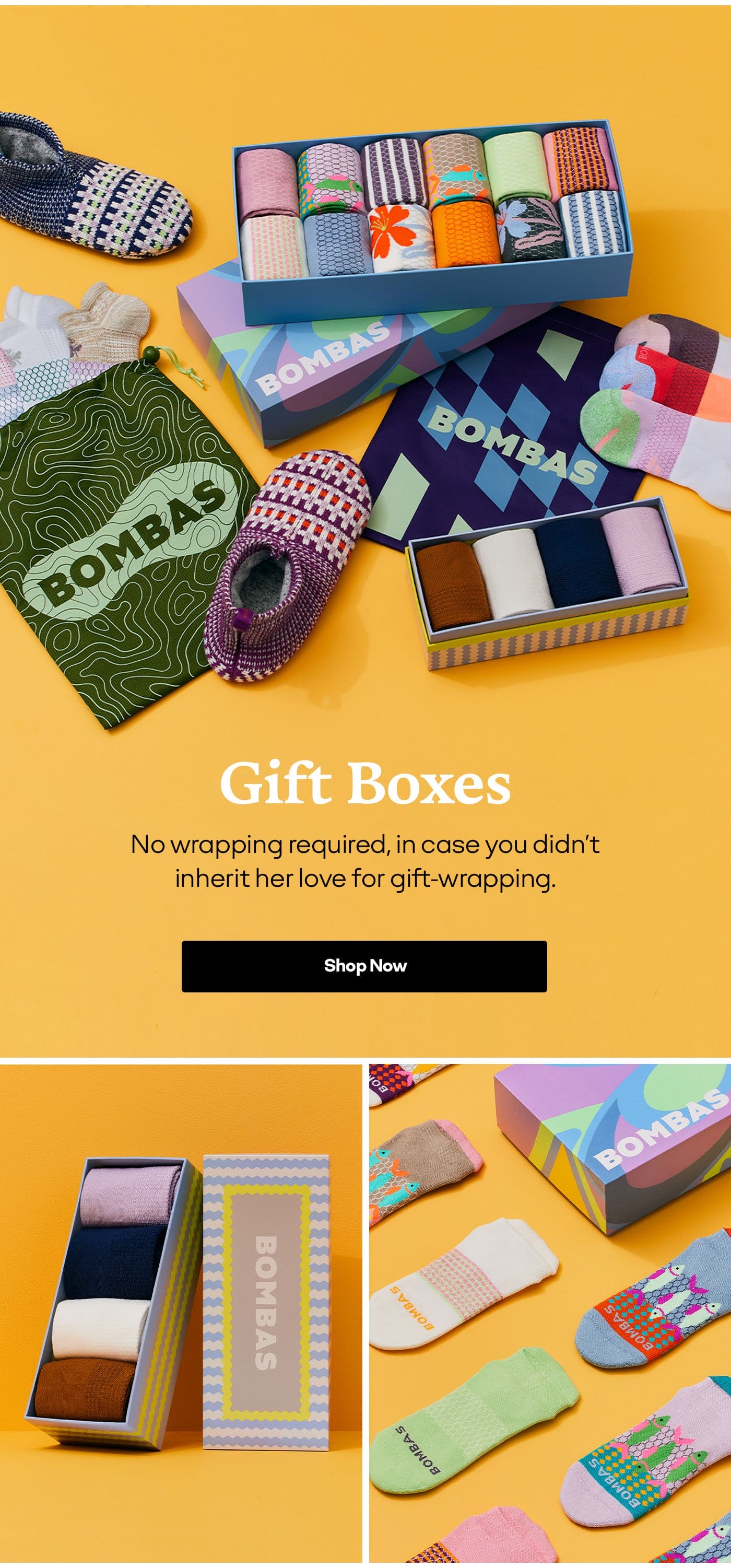 Gift Boxes | No wrapping required, in case you didn't inherit her love for gift-wrapping. | SHOP NOW