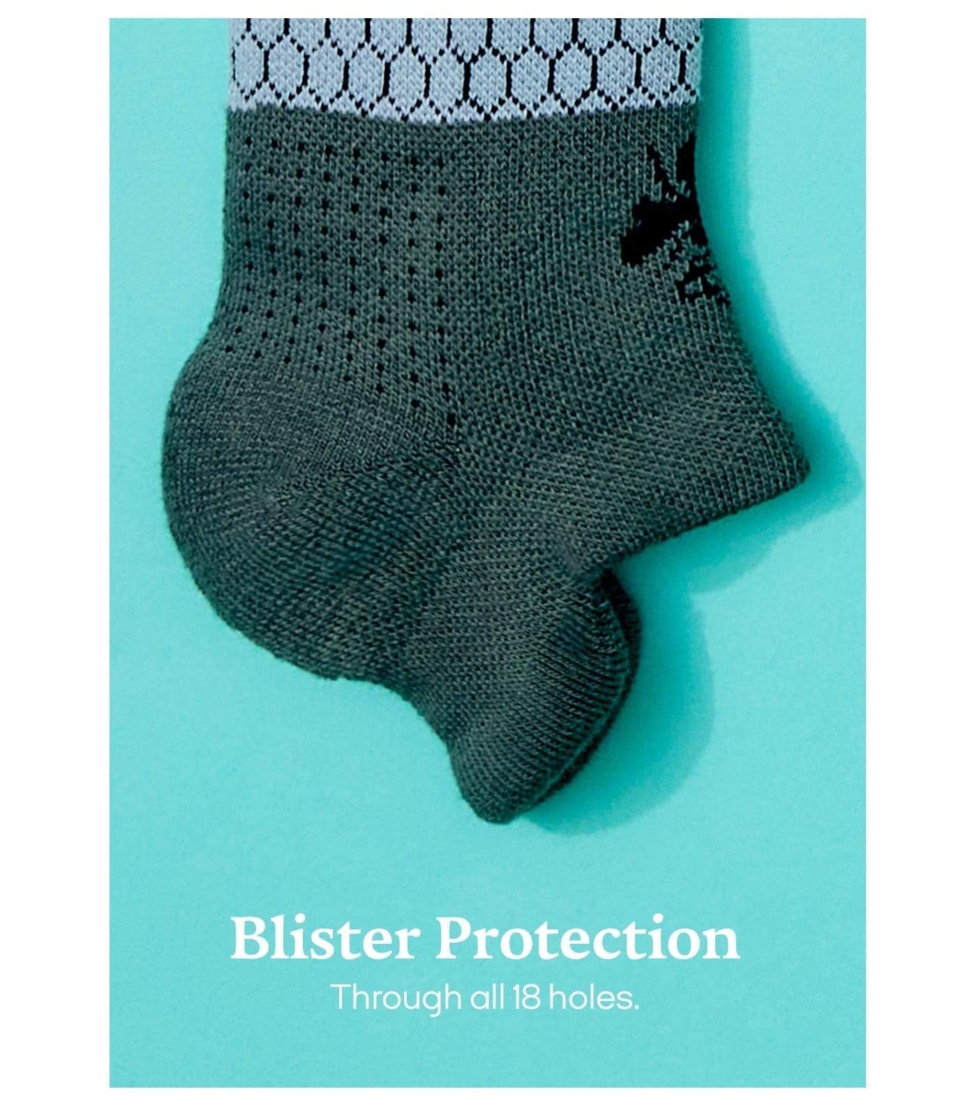 Blister Protection | Through all 18 holes.