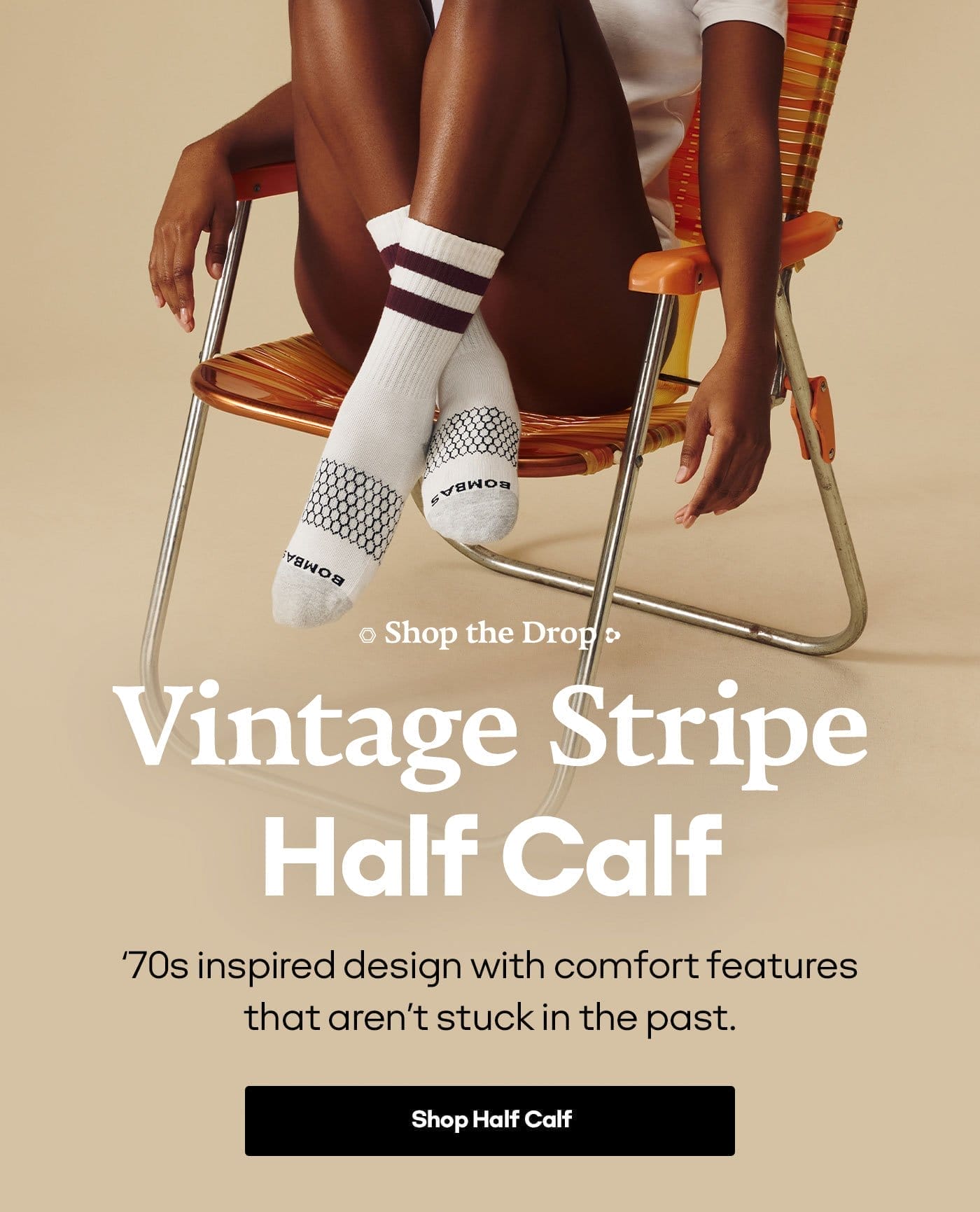 Shop the Drop | Vintage Stripe Half Calf | '70s inspired design with comfort features that aren't stuck in the past. | Shop Half Calf