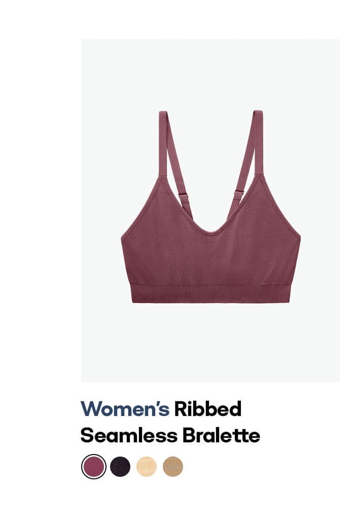 Women's Ribbed Seamless Bralette