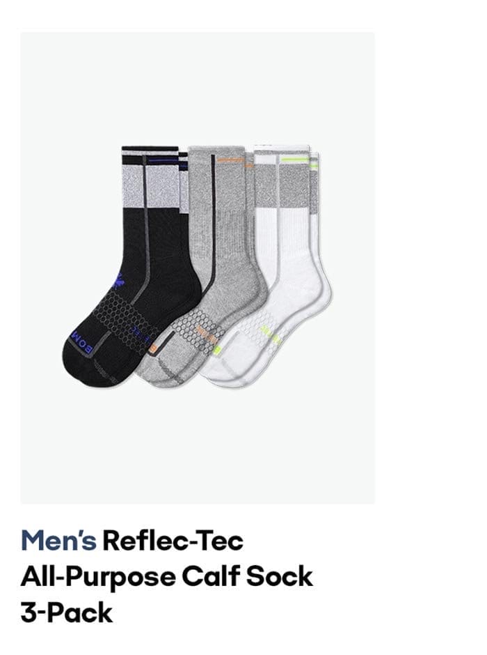 Men's Reflec-Tec All-Purpose Calf Sock 3-Pack