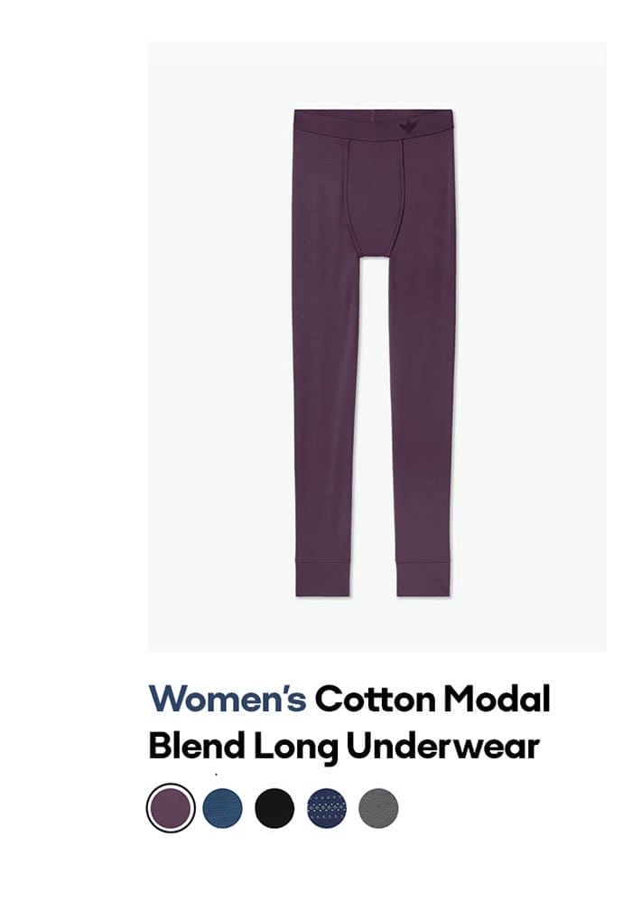 Women's Cotton Modal Blend Long Underwear