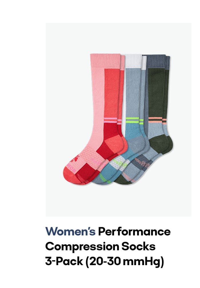 Women's Performance Compression Socks 3-Pack
