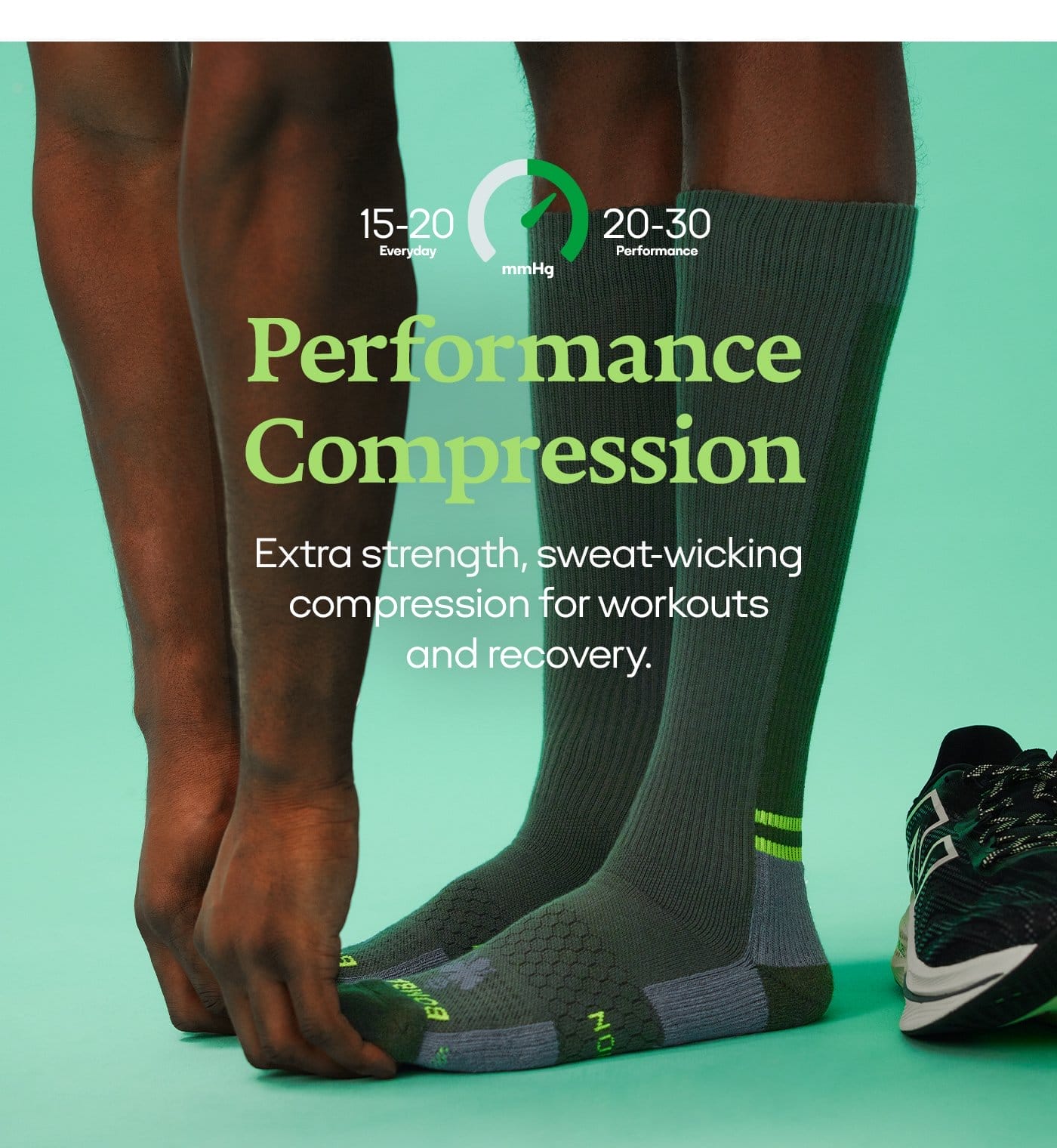 Performance Compression | Extra strength, sweat-wicking compression for workouts and recovery.