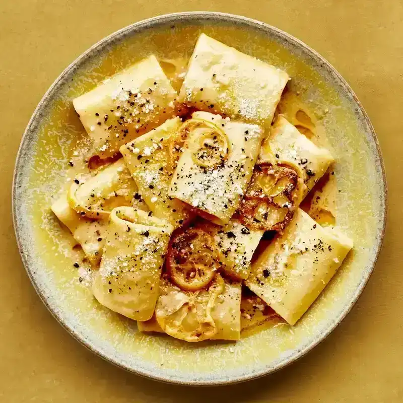 Pasta Recipe with Brown Butter, Whole Lemon, and Parmesan