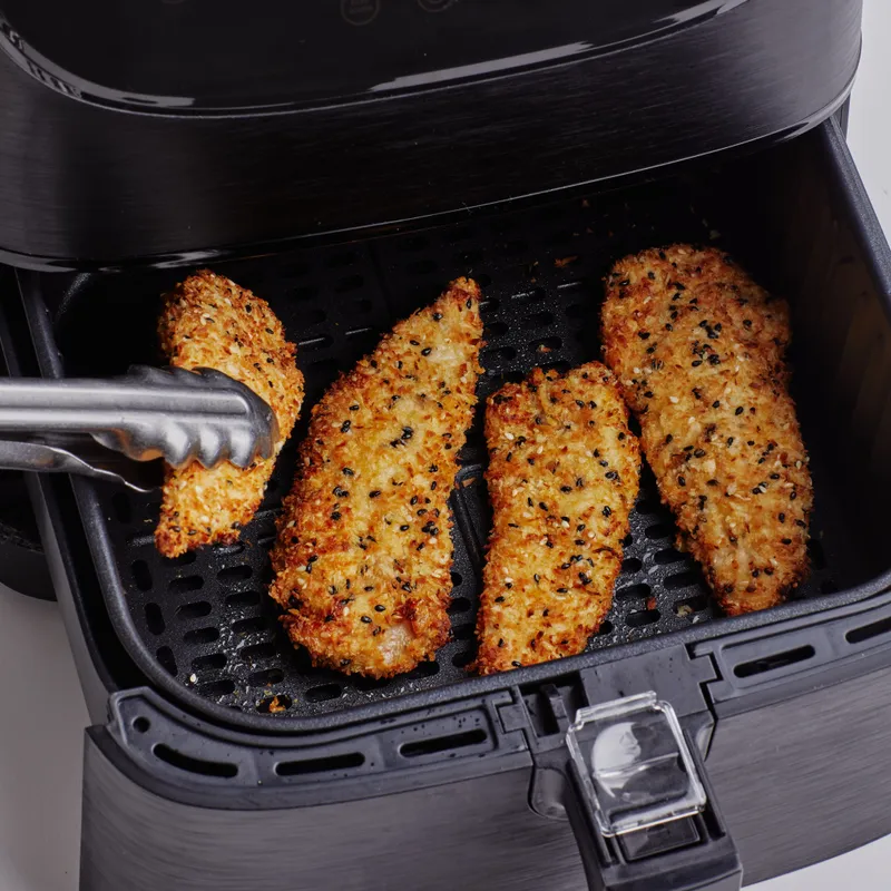 A Breville Joule Oven Air Fryer with roasted zucchini.