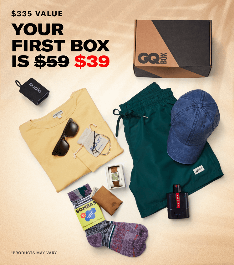 \\$335 value. Your first box is \\$39. Products may vary. All of the current Summer Box content spread out in the floor.