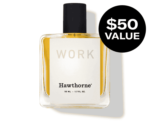 picture of the Hawthorne Cologne. \\$50 Value.