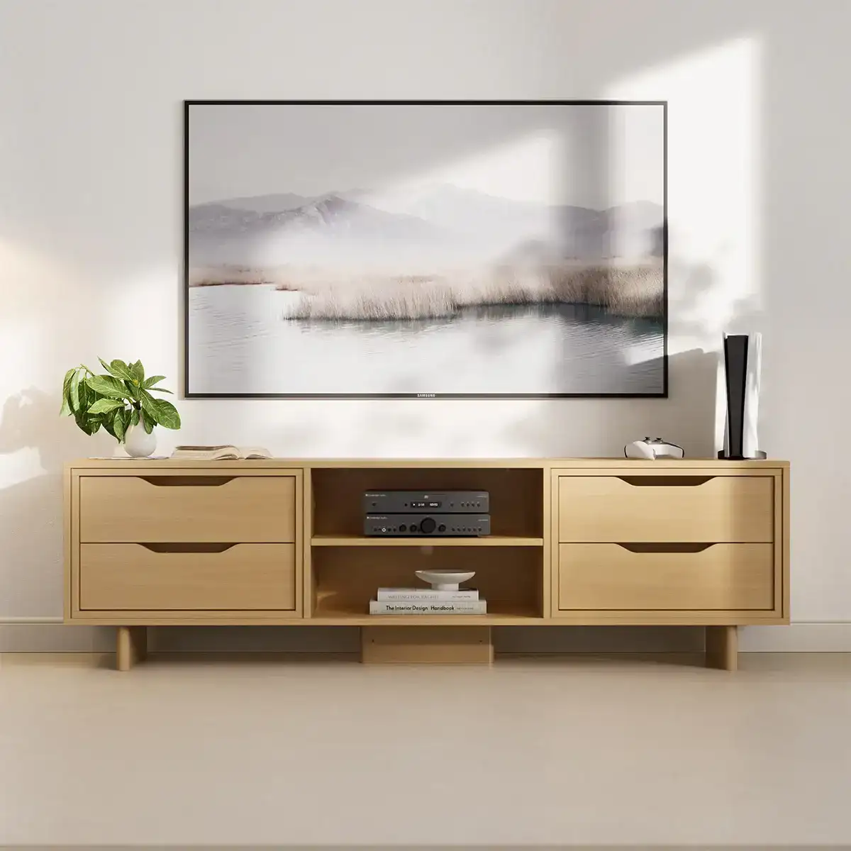 Image of Entertainment Unit (1.88m) with 4 Drawers