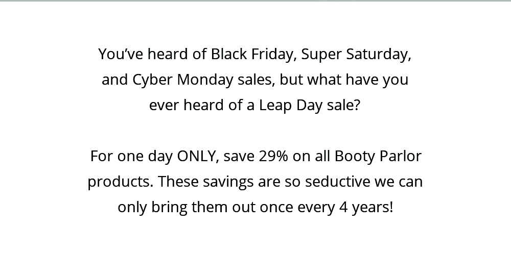 Leap Day Sale