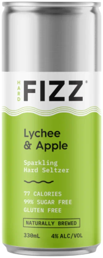 Image of Hard Fizz Lychee & Apple Seltzer 330ml