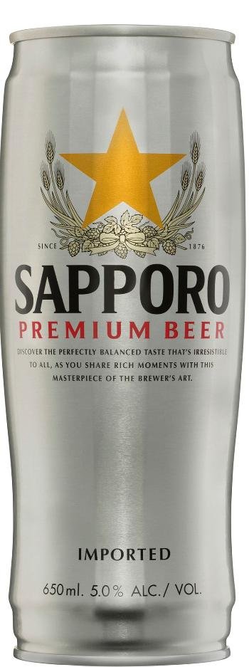 Image of Sapporo Premium Beer Cans 650ml