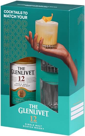 Image of The Glenlivet 12 Year Old Whisky & 2 Glass Gift Pack 700ml