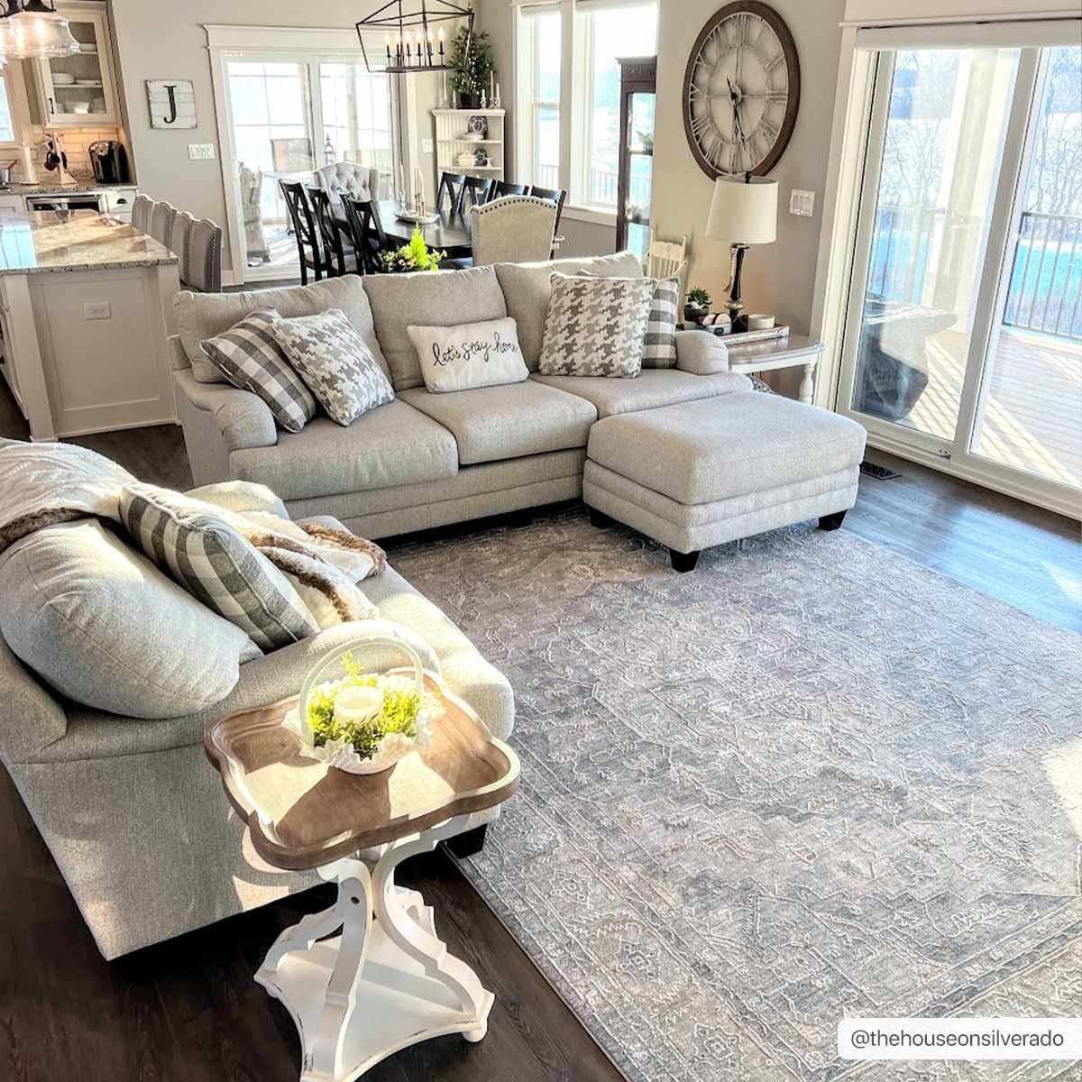 Image of Ulubey Distressed Gray Area Rug