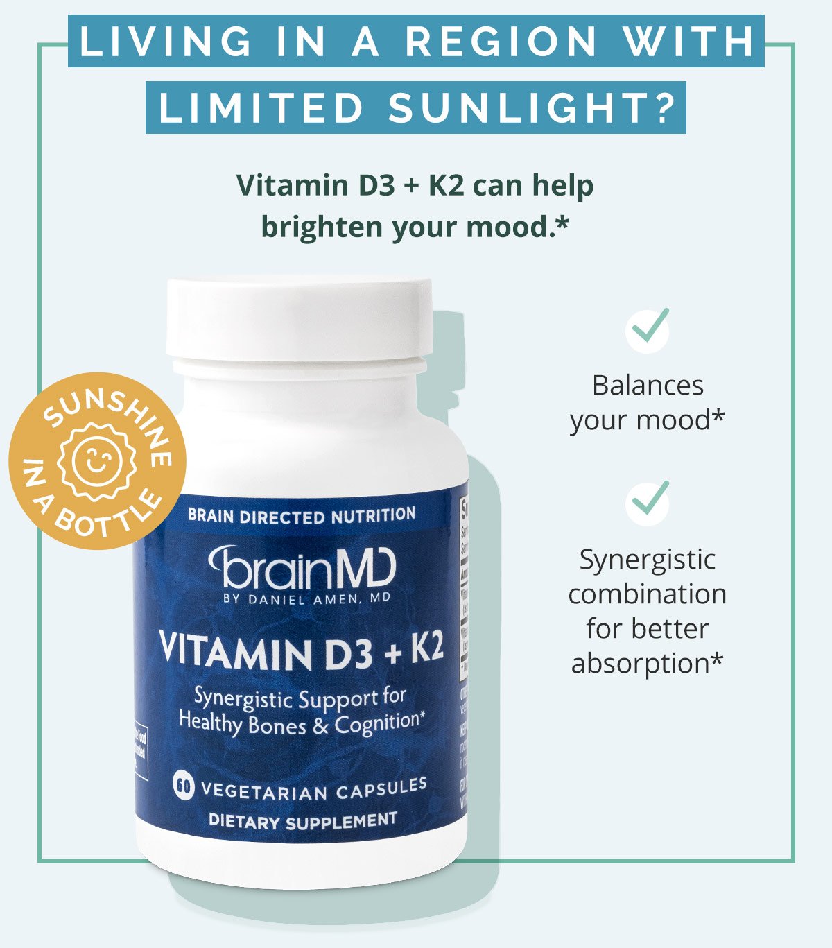 Vitamin D3 + K2