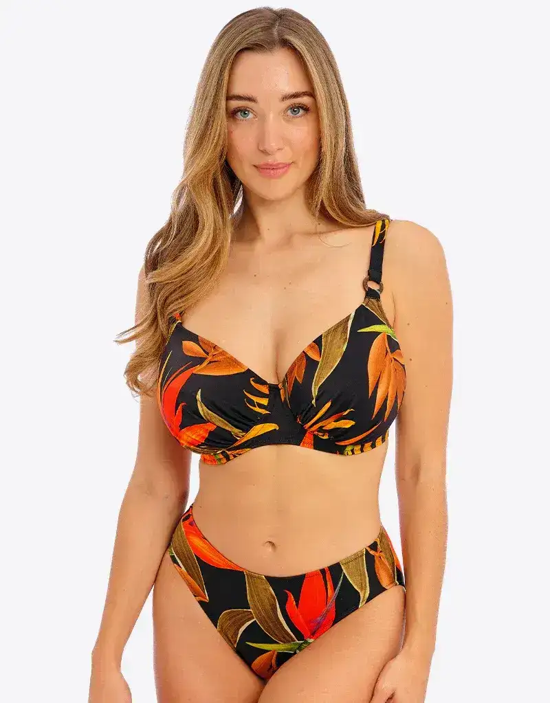 Fantasie Pichola Gathered Full Cup Bikini Top Black