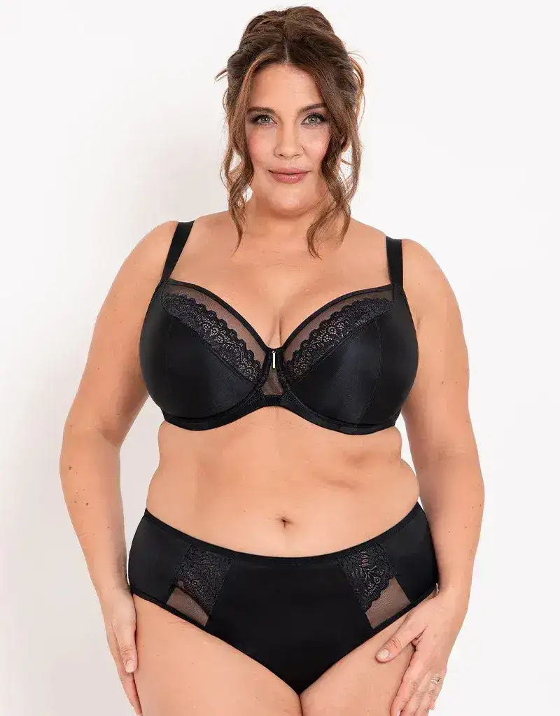 Adella Hera Full Plunge Bra Black