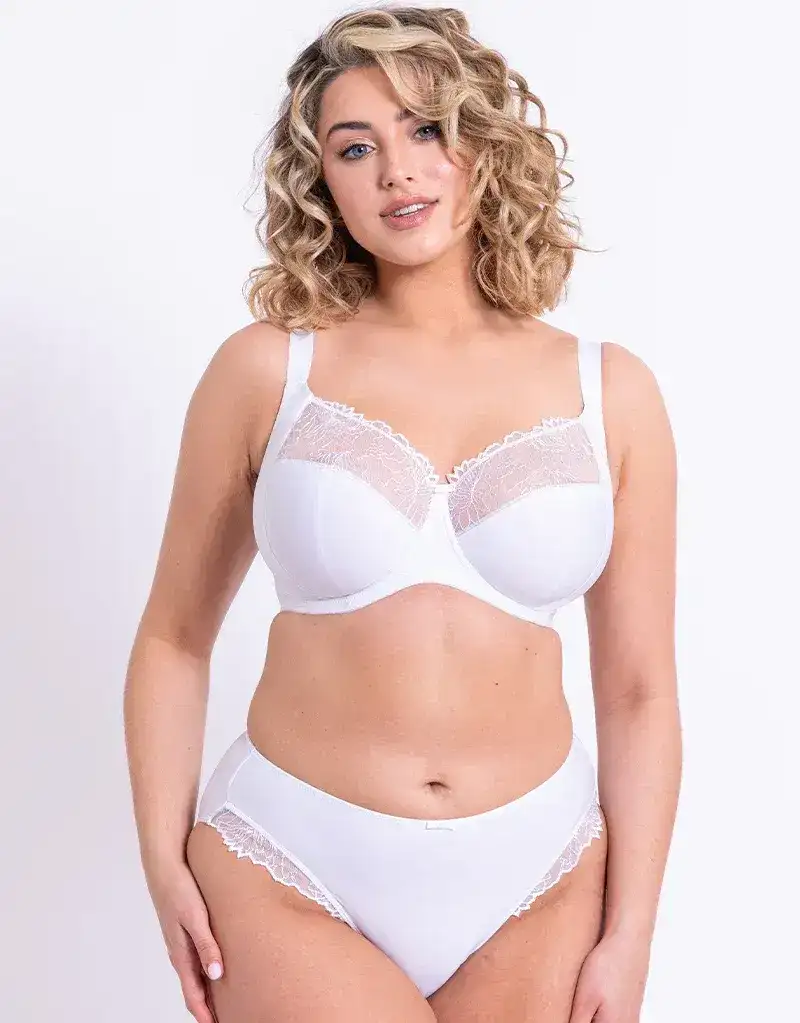 Flirtelle Emilie Full Cup Side Support Bra White