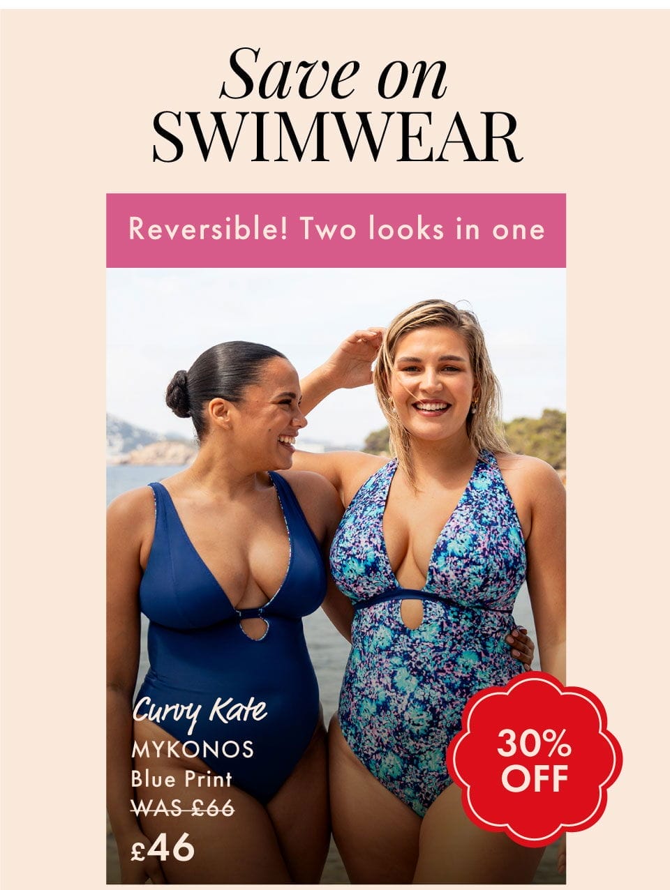 Save on Swimwear - Summer Sale + £1 Delivery and Up to 70% off | Ends midnight Sunday