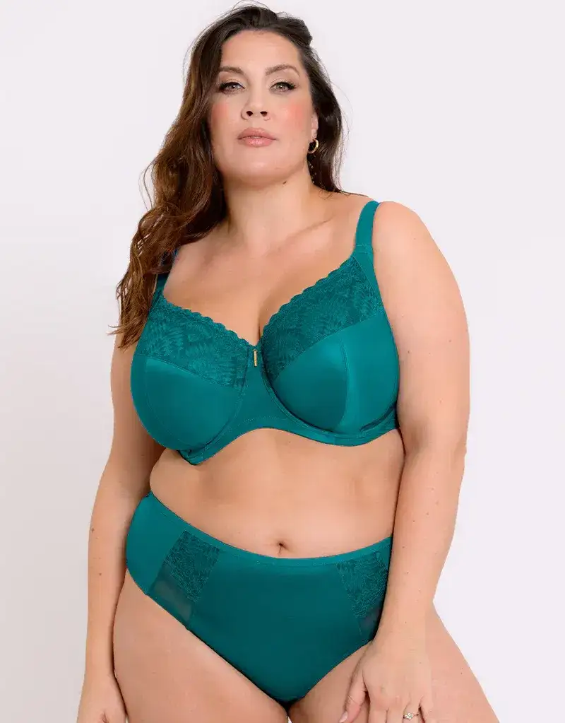 Adella Athena Full Cup Side Support Bra Teal