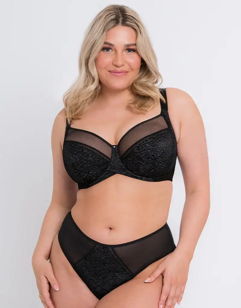 Curvy Kate Amaze Balcony Side Support Bra Black