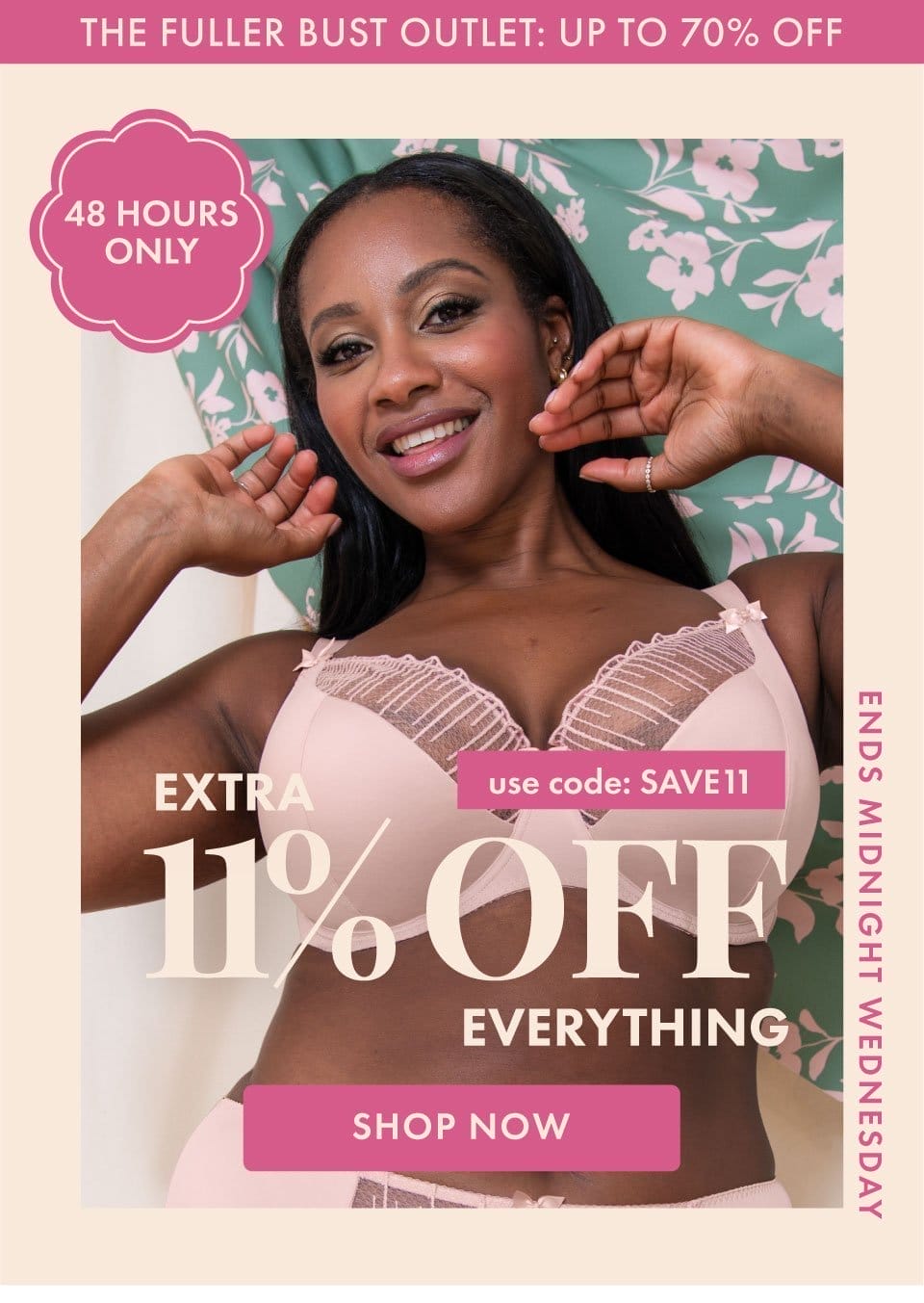 11% Off the Fuller Bust Outlet - up to 70% off, must end Wednesday