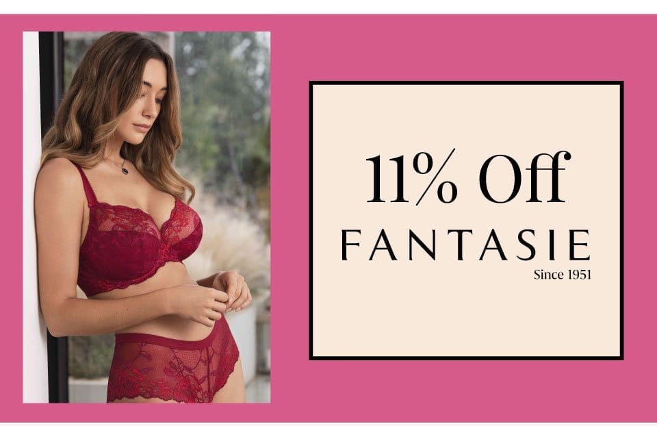 Fantasie - 11% Off the Fuller Bust Outlet - up to 70% off, must end Wednesday