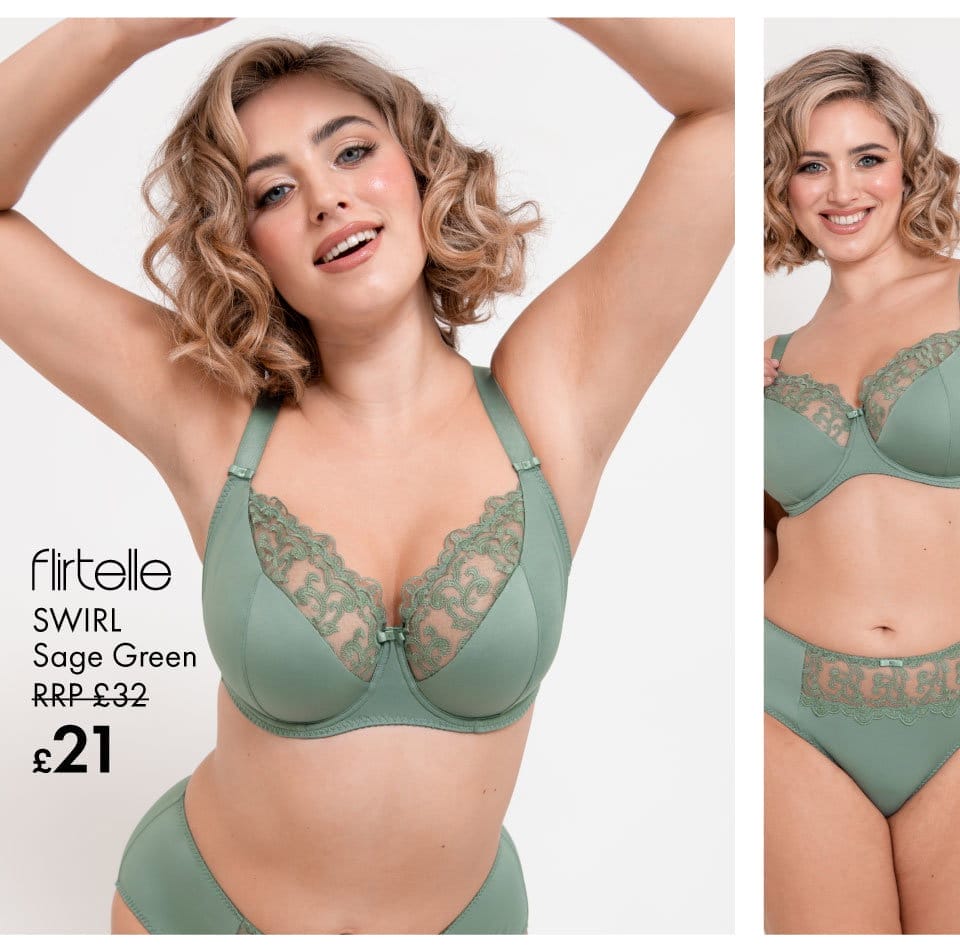 Flirtelle Swirl Sage Green - Epic Outlet Event is open - up to 70% off | Must end midnight