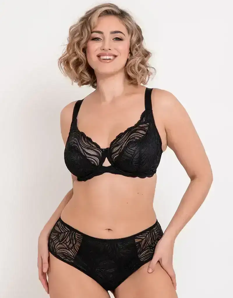 Flirtelle Elise Balcony Bra Black