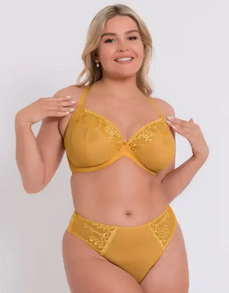 Curvy Kate Centre Stage Full Plunge Side Support Bra Turmeric