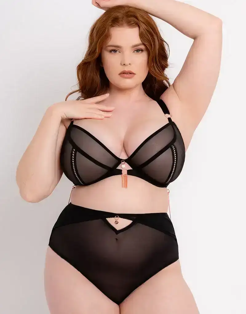 Scantilly Unchained Plunge Bra Black